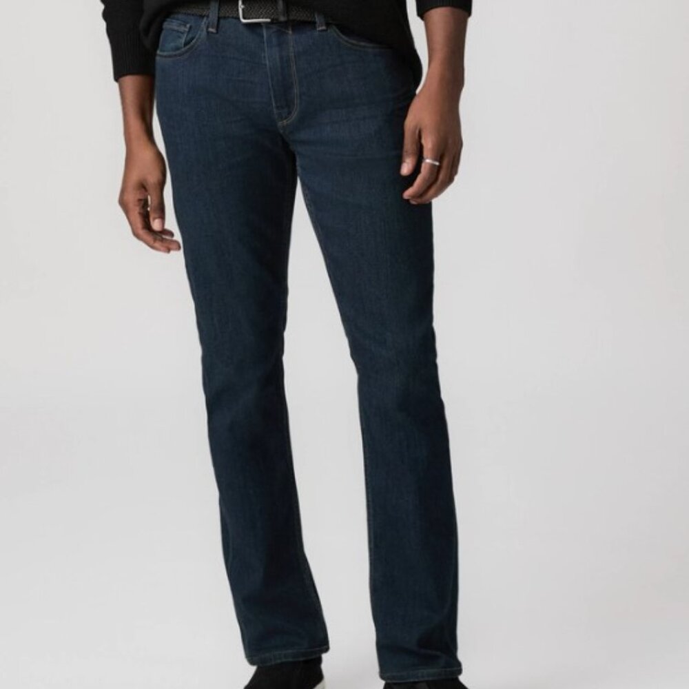 Paige Federal Slim Straight Leg Men's Jeans Dark Blue 36 Made in USA RN 27002